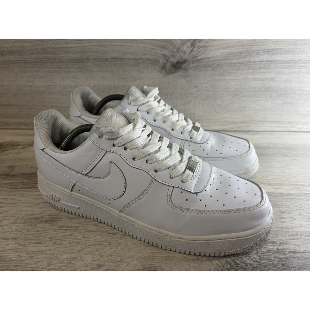Nike Mens Sneakers Air Force 1 315122-111 White Leather Lace-Up Size 11
